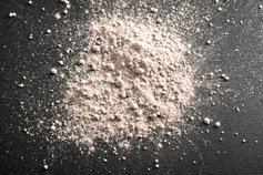 Brown heroin in powder form.